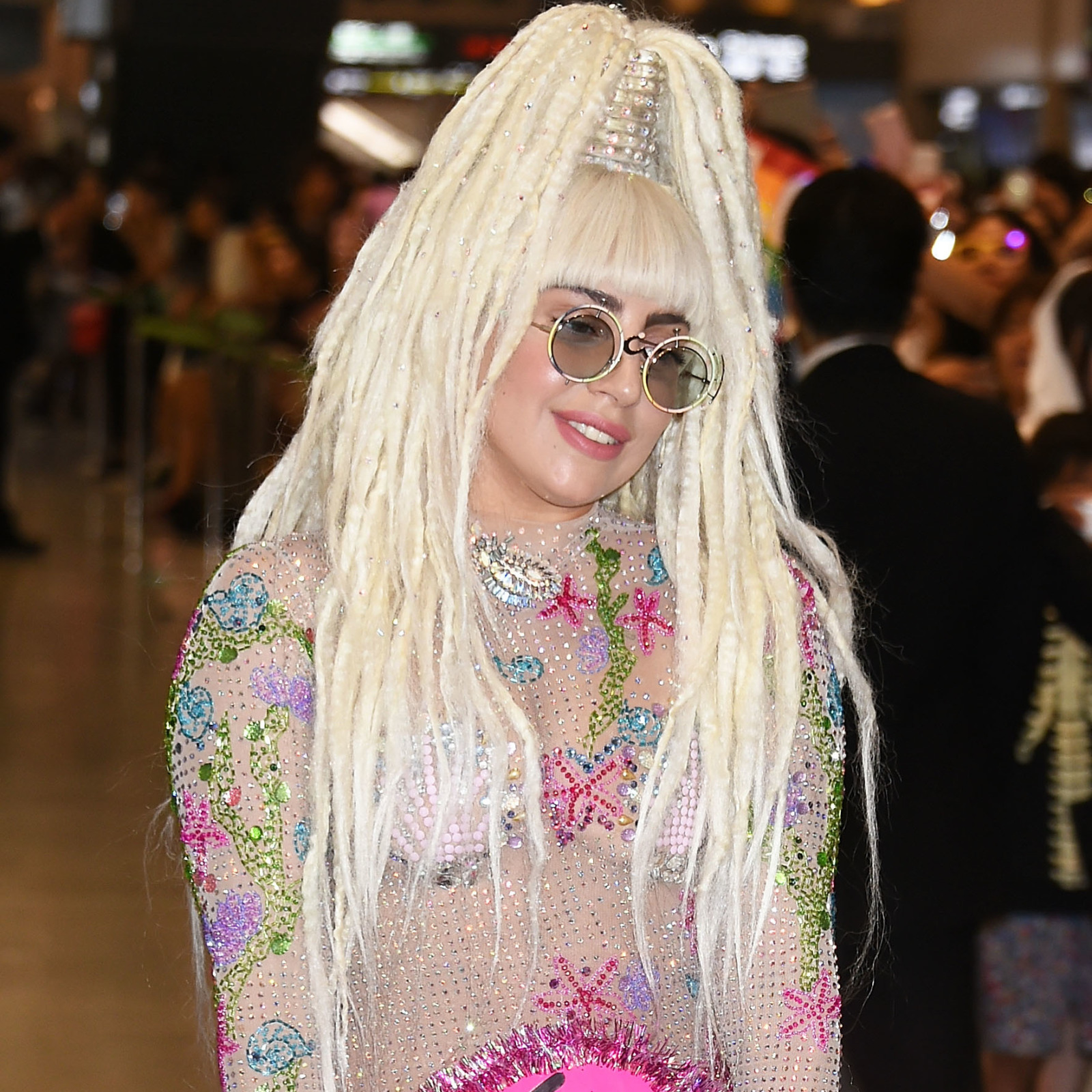 And for Lady Gaga's latest crazy outfit