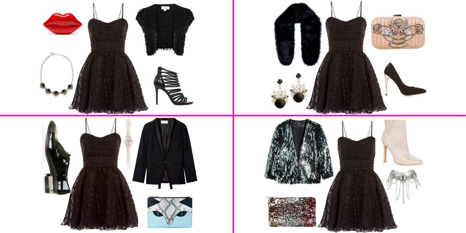 How to style one little black dress four different ways