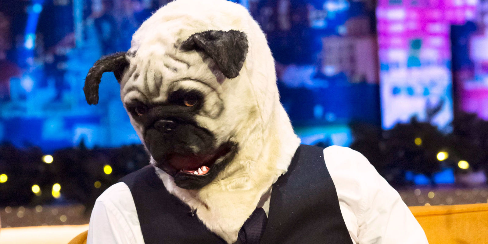 jonathan ross pug ed sheeran wears pug mask on jonathan ross and is as adorable as jonathan ross pug ed sheeran wears pug mask on jonathan ross and is as adorable as