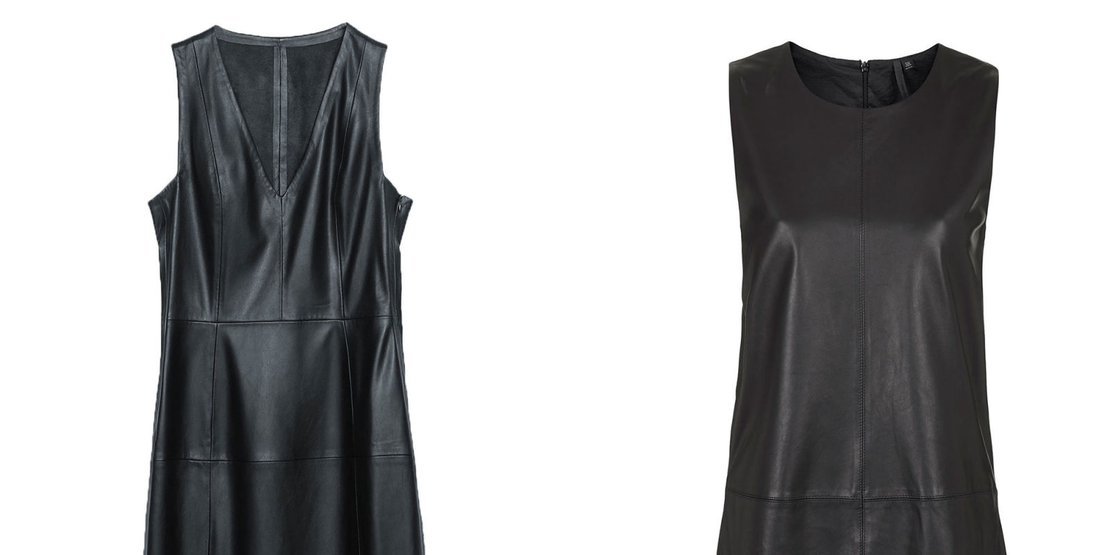 Emmy Rossum and Zosia Mamet wear this season's hottest trend: leather dresses Emmy Rossum and Zosia Mamet wear this season's hottest trend: leather dresses