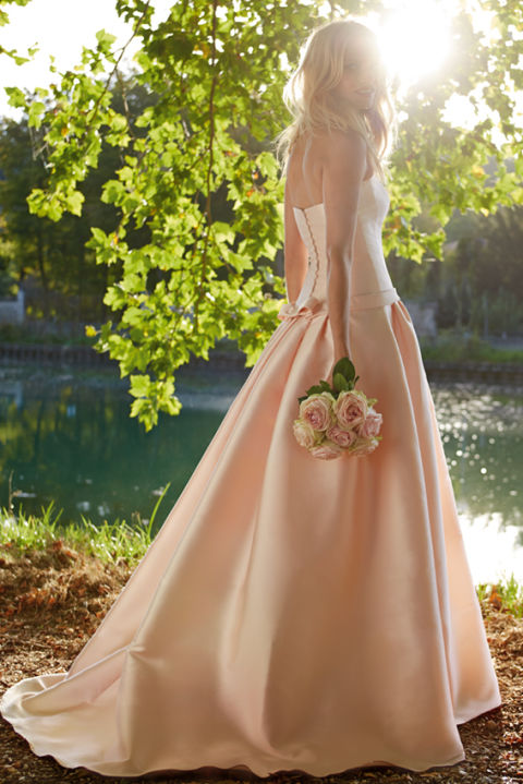mandy moore pink wedding dress Mandy Moore and Taylor Goldsmith Wedding Photos