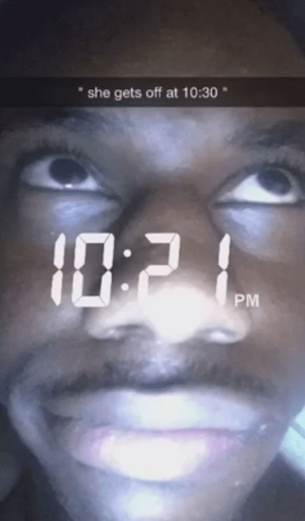 Guy Snapchats from under a girl's bed when her mum gets home early