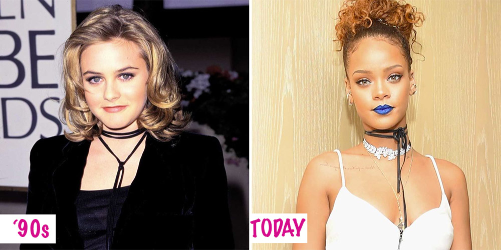 '90s Choker Trend Celebs Wearing Choker Necklaces
