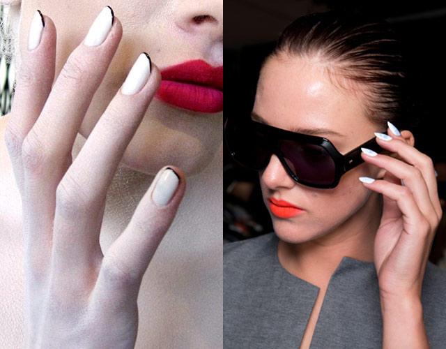 How to wear white nail polish Pastel nail trend Spring 2014 beauty