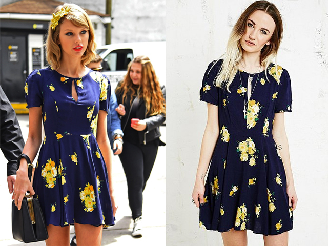Taylor Swift wears Urban Outfitters dress